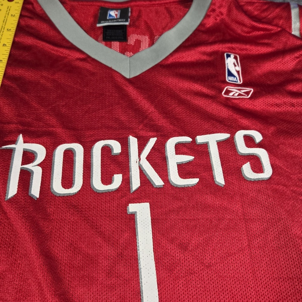 Vintage Reebok Houston Rockets Tracy McGrady Jersey Mens 2XL Red T-Mac NBA Y2K - Picture 6 of 8